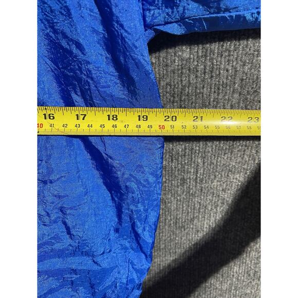 Vintage Active Jacket Mens Large Blue Green Colorblock Windbreaker 90s Zip - Picture 3 of 6